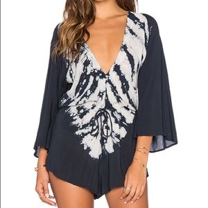 Blue Life Nirvana Tie Dye Romper Indah mikoh